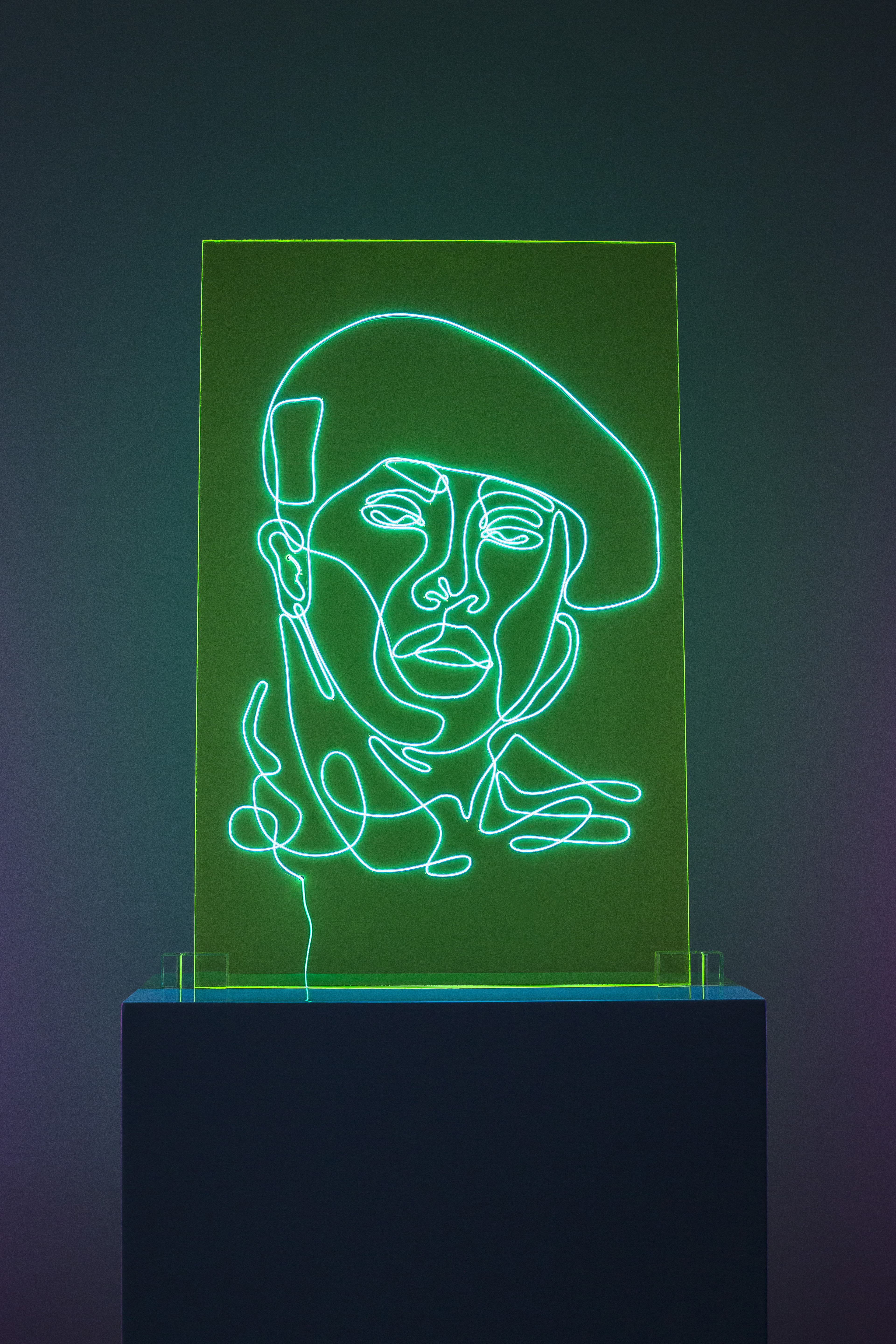 Missy Elliot Neon Rap Portrait