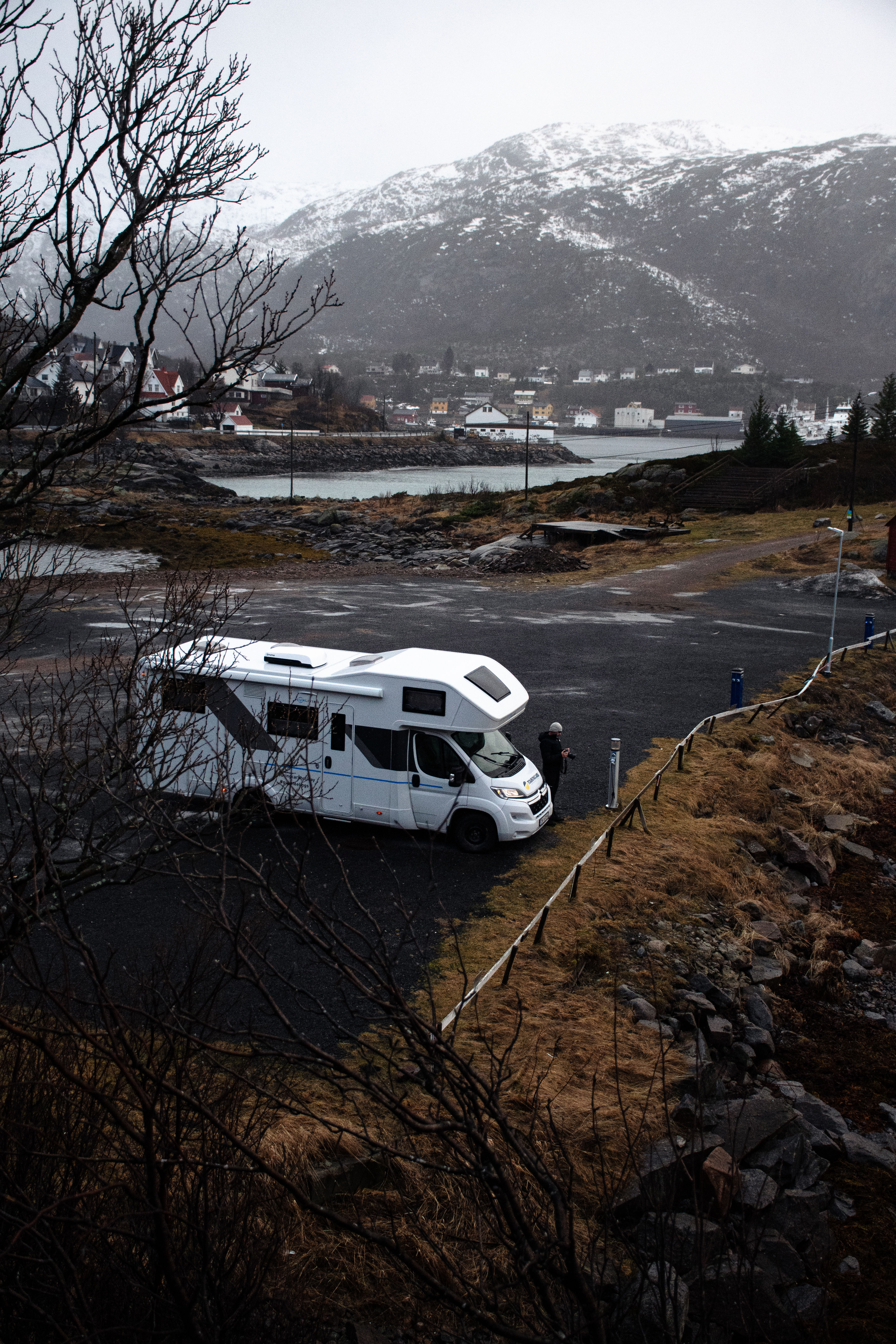 Motorhome no Fiorde