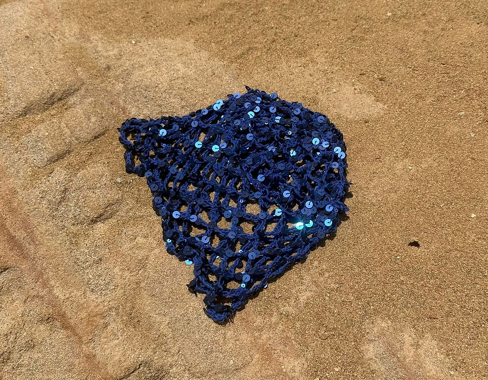 "NAVY BLUE" PULLU SAÇ AKSESUARI