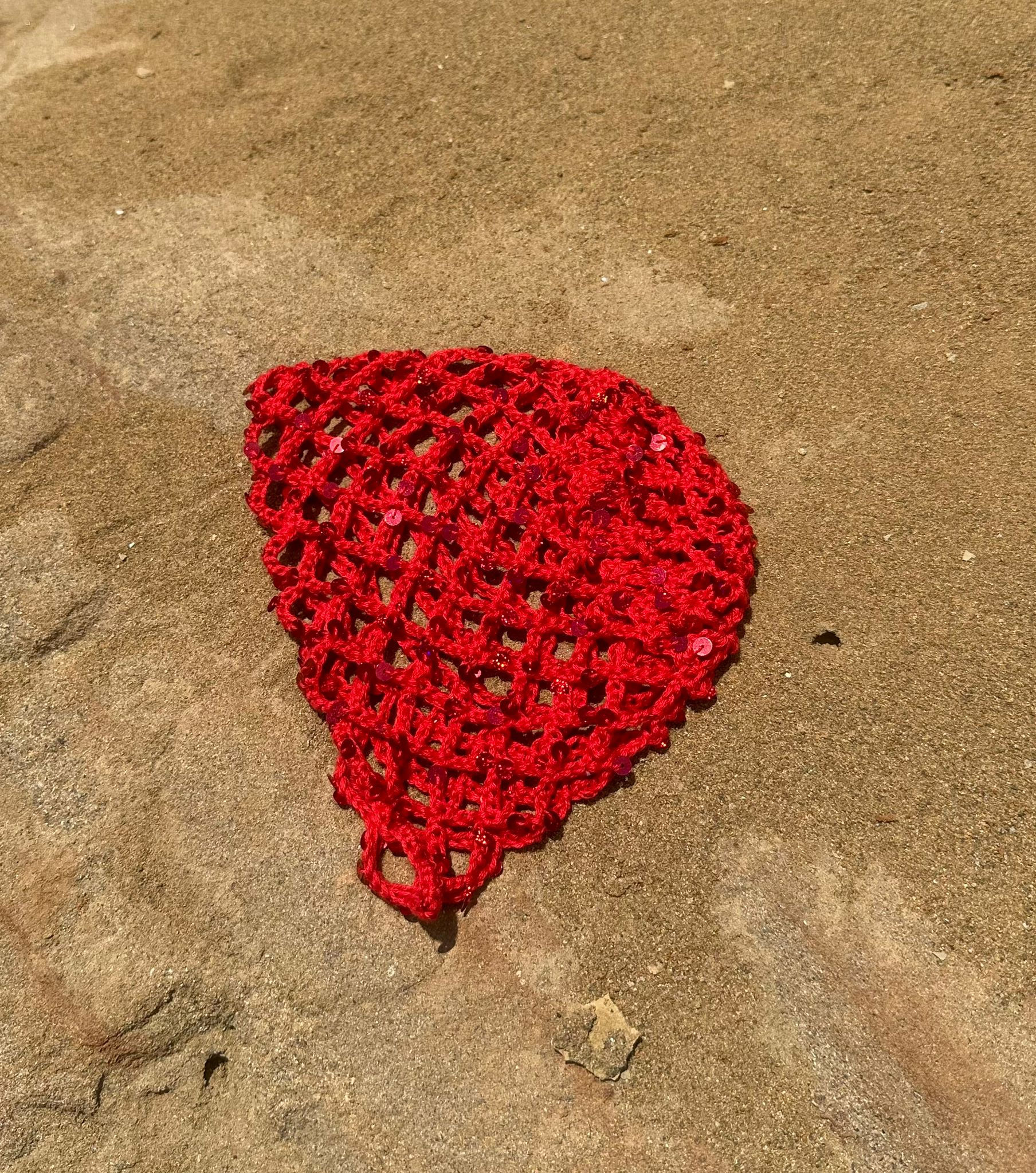 "CHERRY RED" PULLU SAÇ AKSESUARI