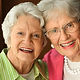 Smiling Elderly Friends