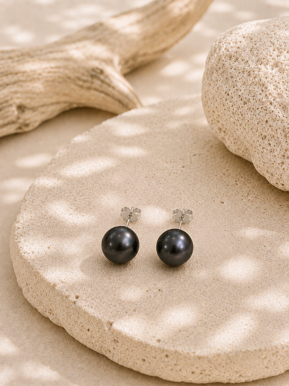 boucles d'oreilles clous Tahiti shamani paris 9mm