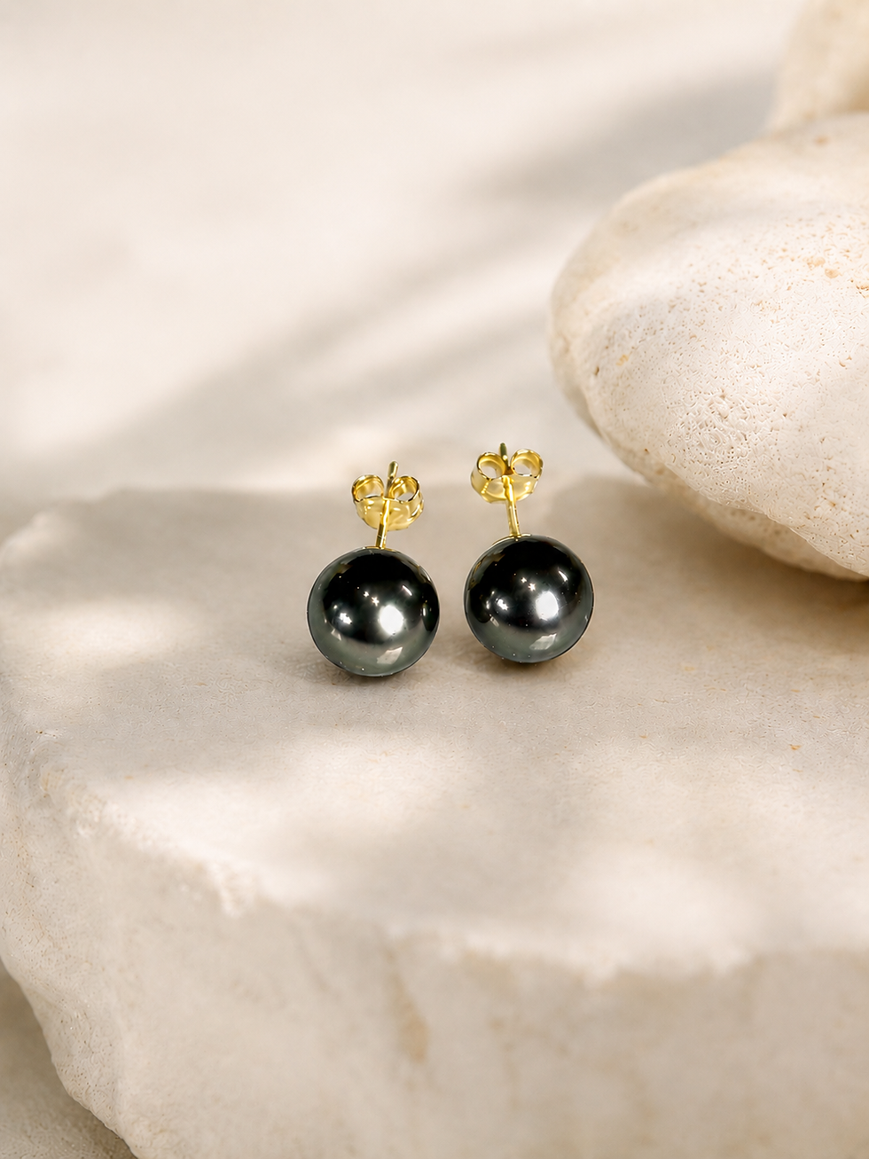 boucles d'oreilles clous Tahiti shamani paris 8mm