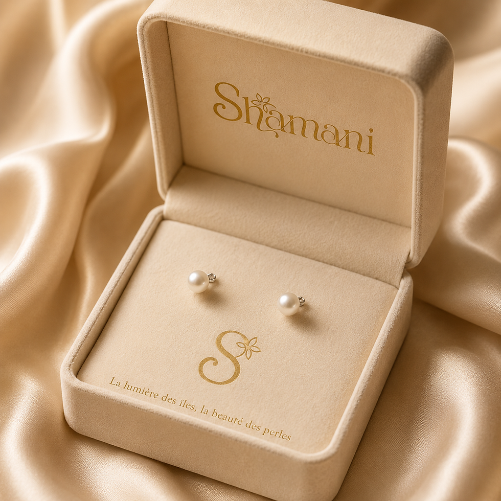 Thumbnail: Boucles d'oreille perles Akoya du Japon 4mm