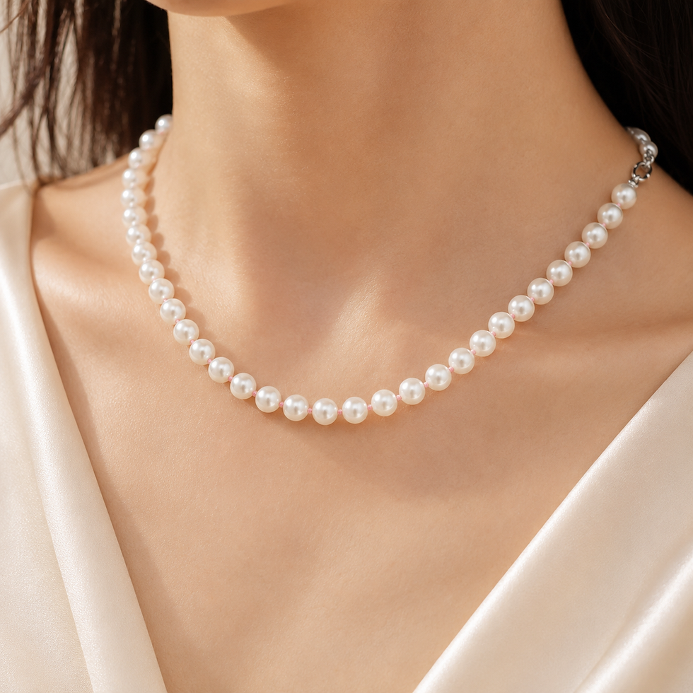 Miniature : Collier perles de culture eau douce 8/9mm