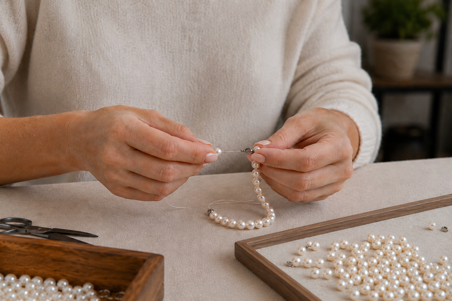 réparation enfilage collier bracelet perles shamani paris