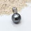 Thumbnail: Pendentif perle de Tahiti 10/11mm diamants