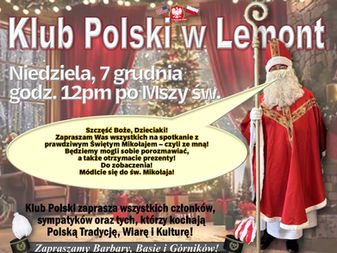 POLISH CLUB MEETING WITH SAINT NICHOLAS
