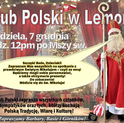 POLISH CLUB MEETING WITH SAINT NICHOLAS