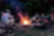 Evening campfire