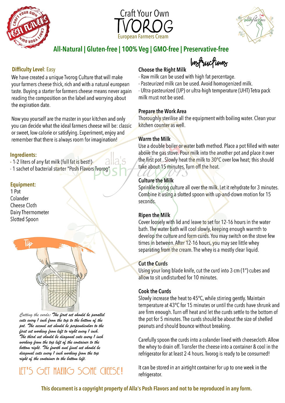 Thumbnail: Tvorog Cheese Culture | Eastern European Farmers Cheese