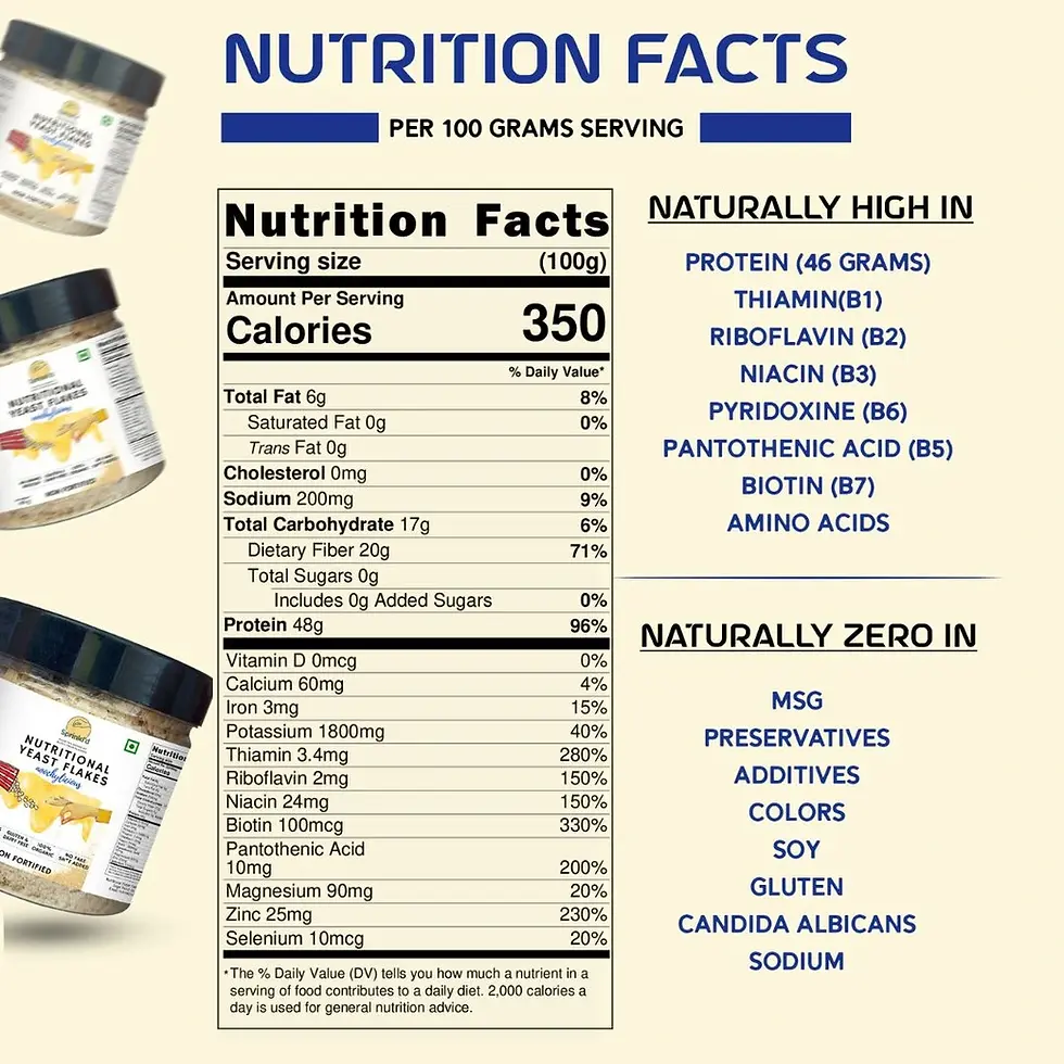 Thumbnail: Non Fortified Nutritional Yeast Flakes | Rich in B Vitamins Minerals