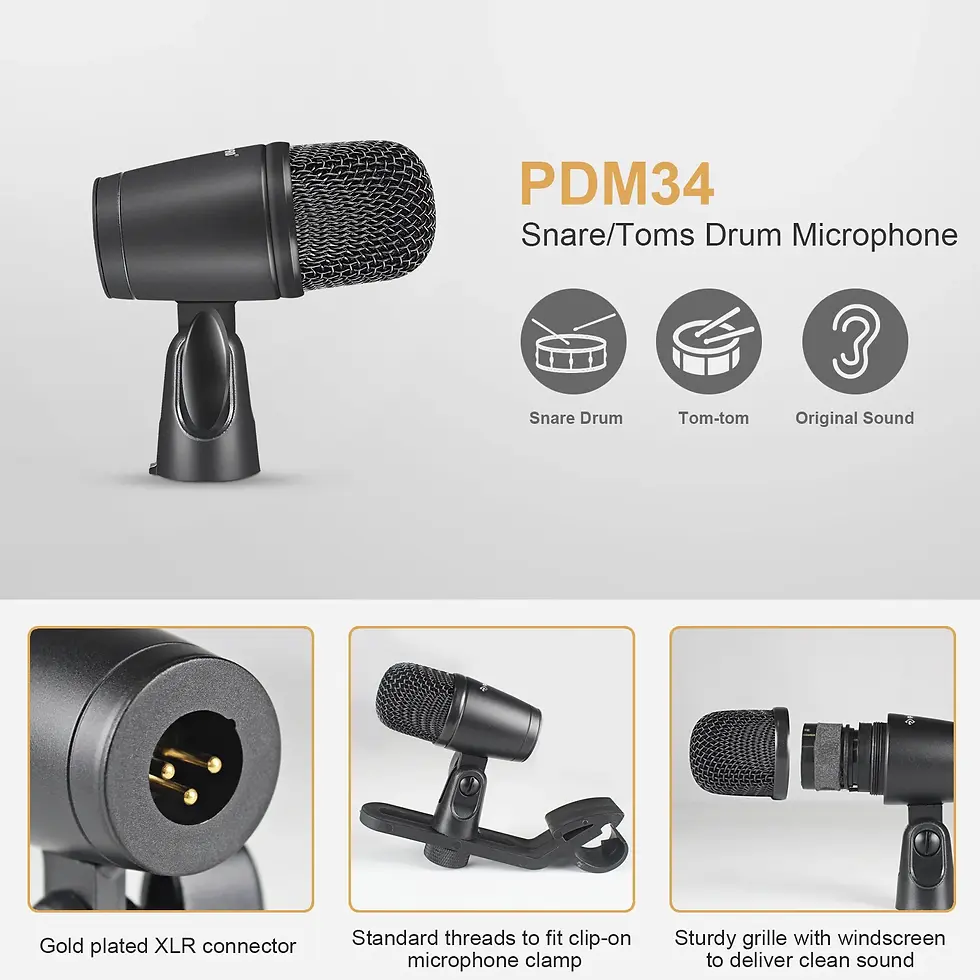 Thumbnail: PTD-10 Kit de micrófono para instrumento de batería de 7 piezas