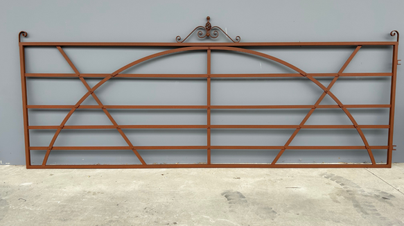 Rust steel gate