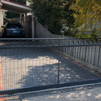 Automatic sliding gate.