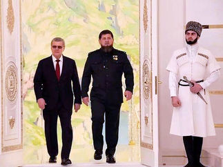 Грозный.Кадыров вступил в должность в День рождения.