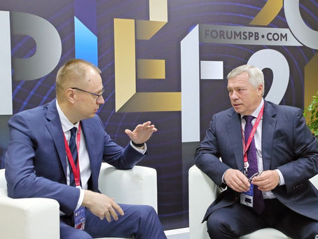 РОСТОВ НА ФОРУМЕ В ПИТЕРЕ ПОЛУЧИЛ ИНВЕСТПРОЕТЫ ОТ СТАРЫХ ЗНАКОМЫХ