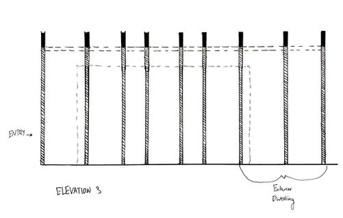 Elevation Drawing of Structural Members