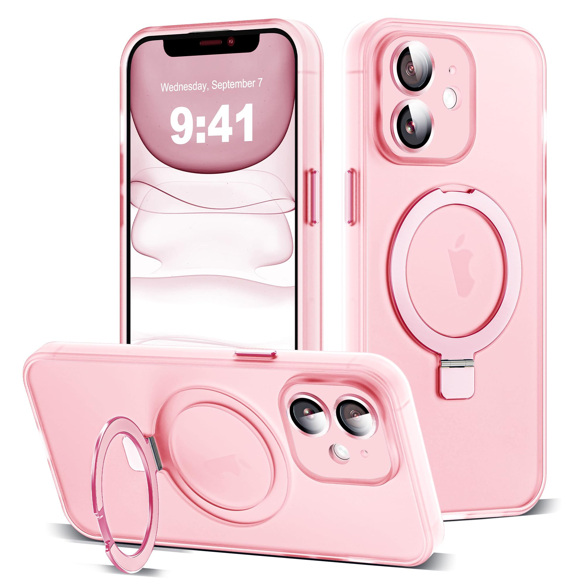 for iPhone 11 Case with Magnetic Invisible Ring Stand [Full Camera Lens Protecti