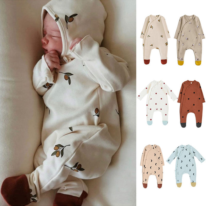 Cute Cotton Print Romper for Newborn Baby Boys & Girls