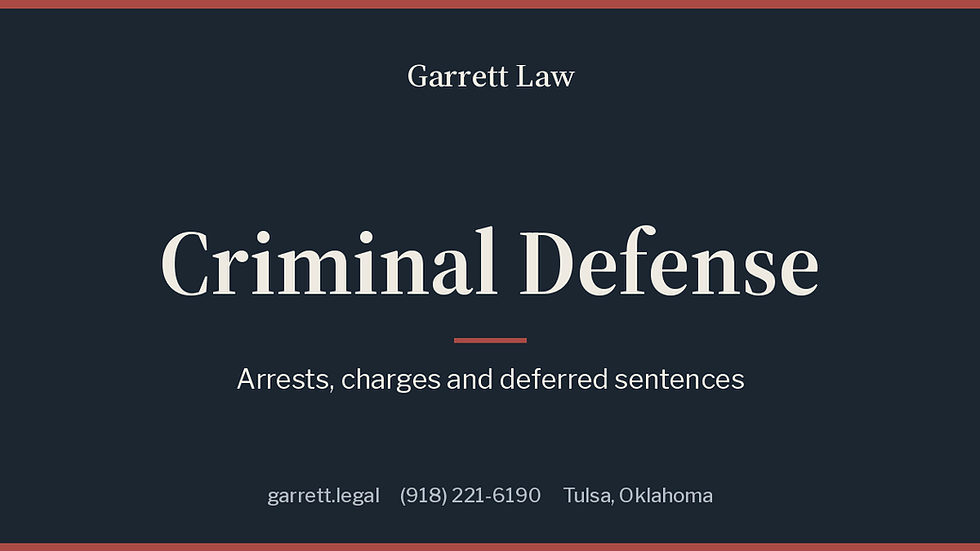 Garrett Law criminal defense articles