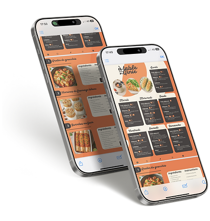 Mockup de téléphone avec newsletter