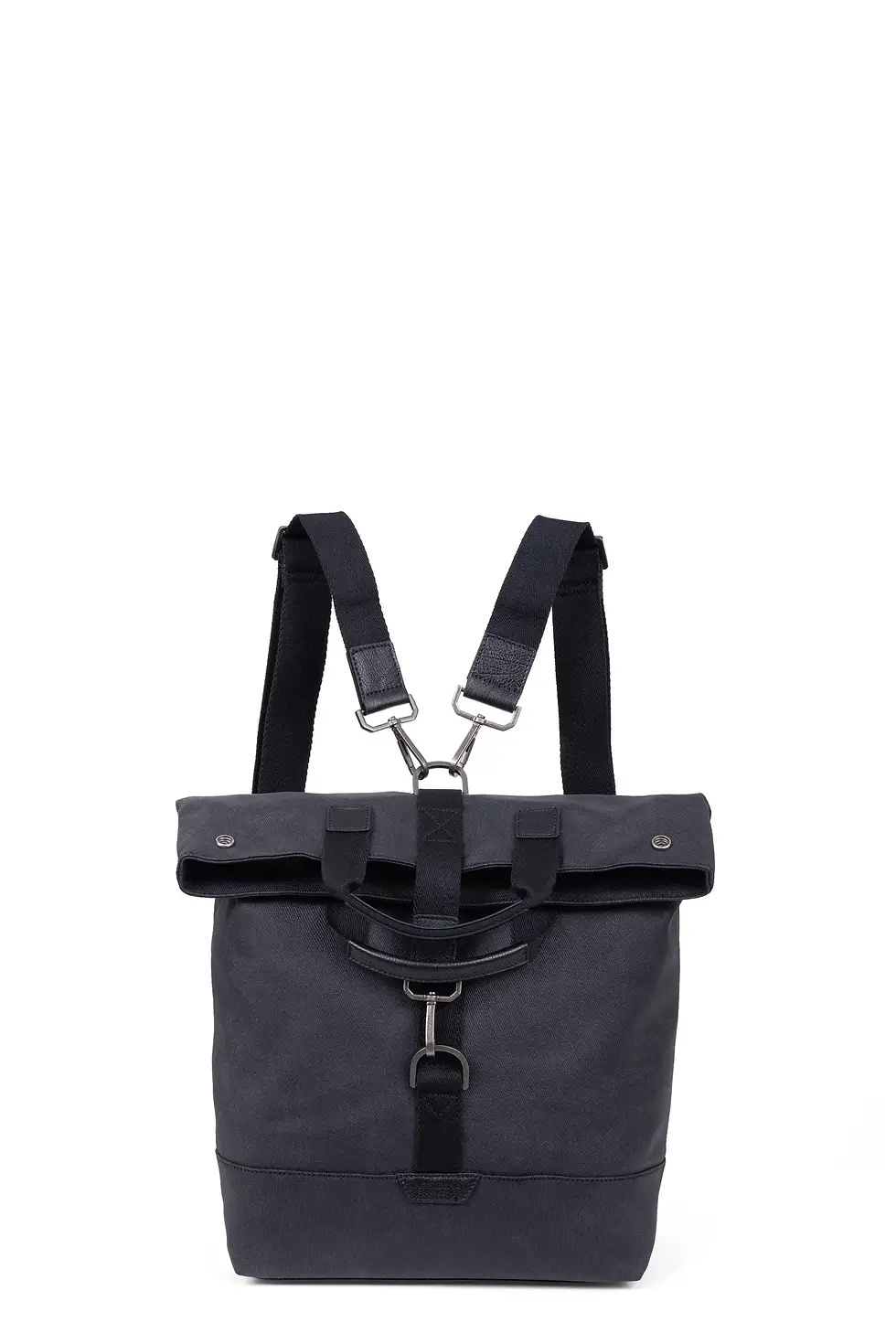 Miniature : SAC TRANSFORMABLE  TOILE/CUIRE 936024 NOIR HEXAGONA