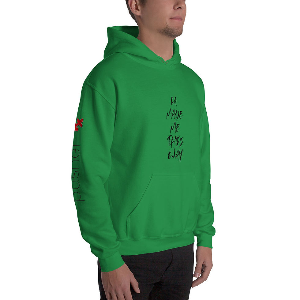 Thumbnail: LA Made Me This Way Hoodie (black font)