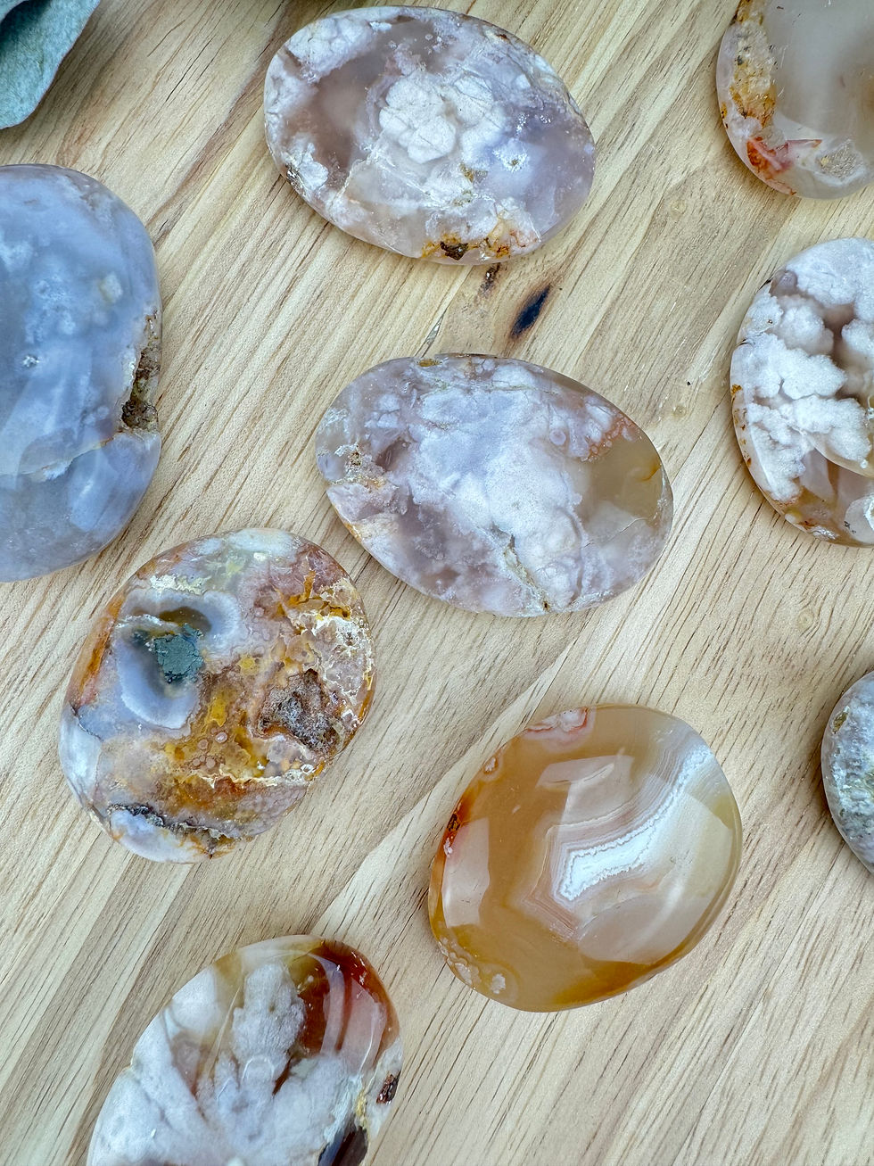 Miniaturbild: Kirschblütenachat Seifensteine