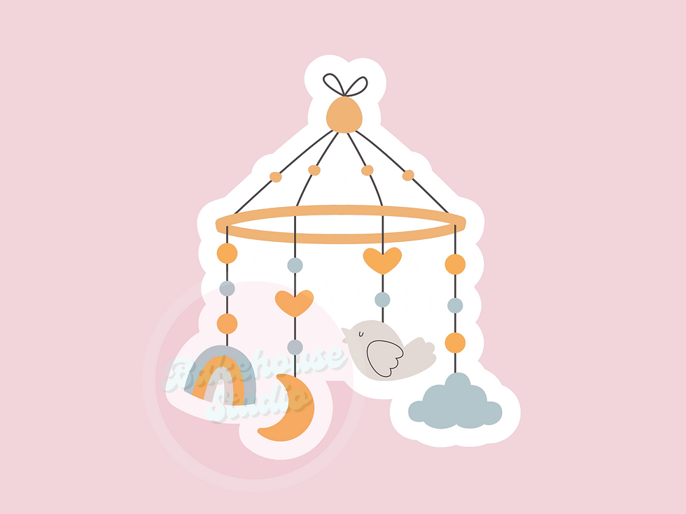 1164 Nursery Mobile Cookie Cutter Digital STL