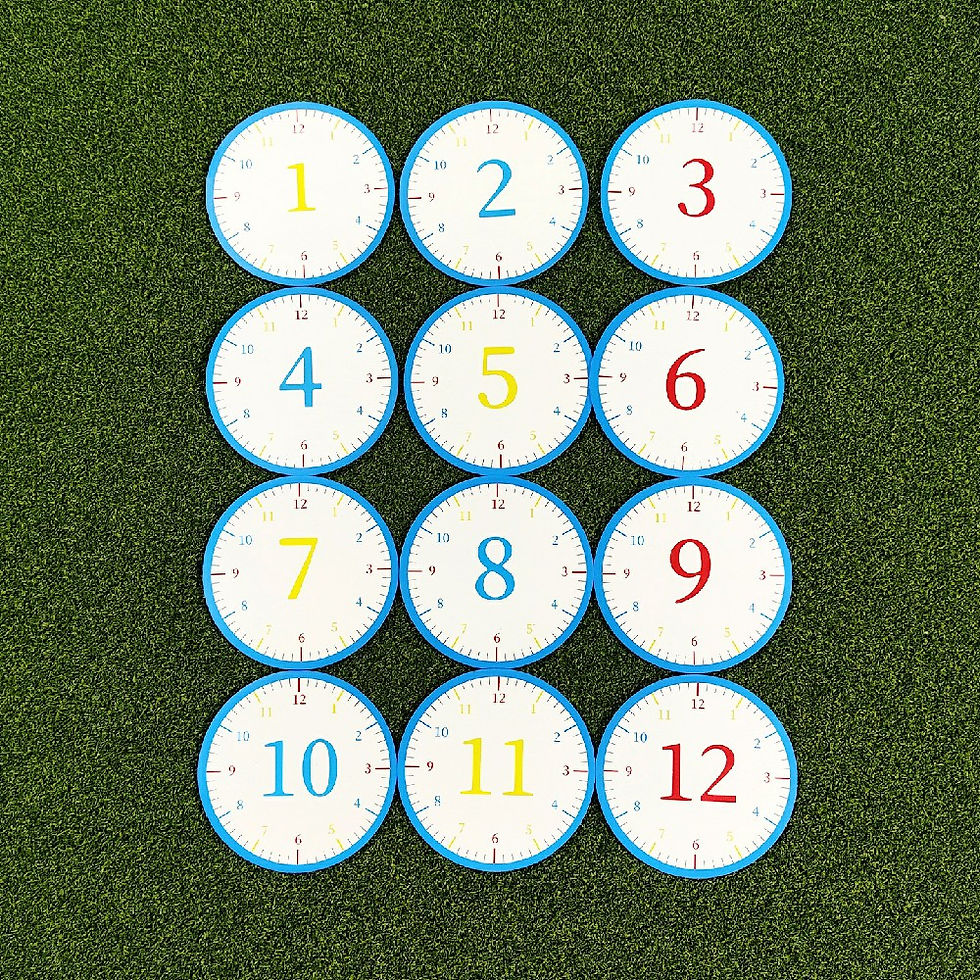 Miniatura: 12 Pack Clock Golf Putting Cup Mats 14