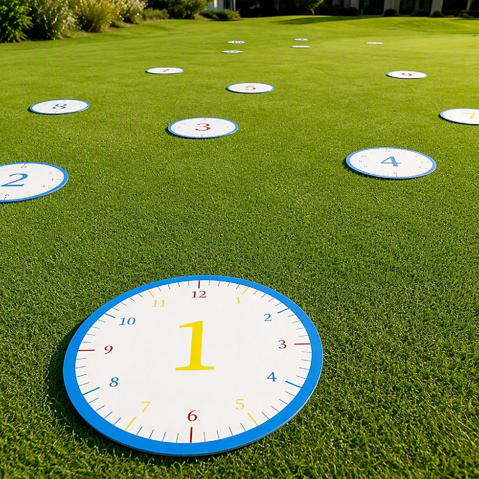 Miniatura: 12 Pack Clock Golf Putting Cup Mats 4