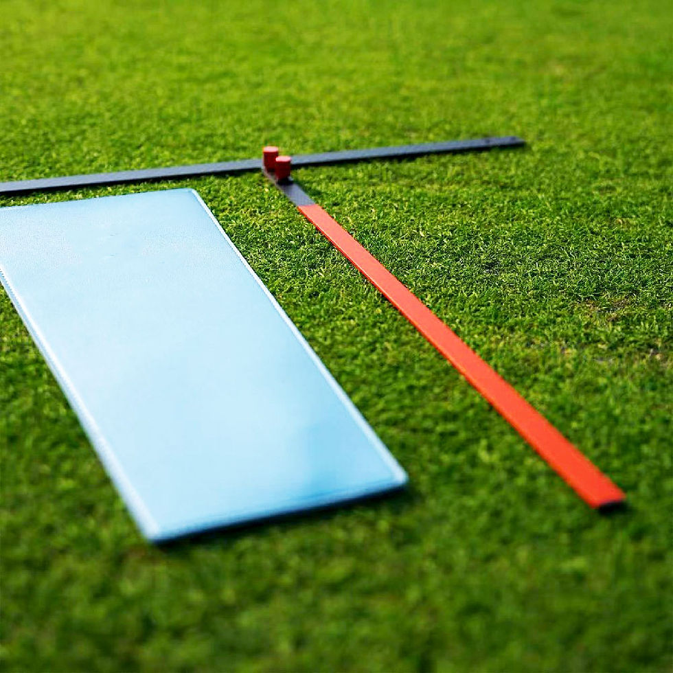 Thumbnail: Golf Putting Chipping T Shape Trainer Carbon Fiber 4