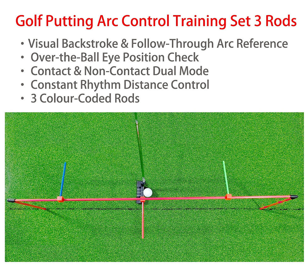 Miniaturebillede: Golf Putting Arc Control Training Set 3 Rods 2