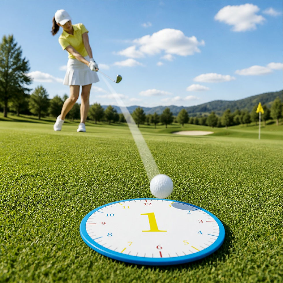 Miniatura: 12 Pack Clock Golf Putting Cup Mats 2