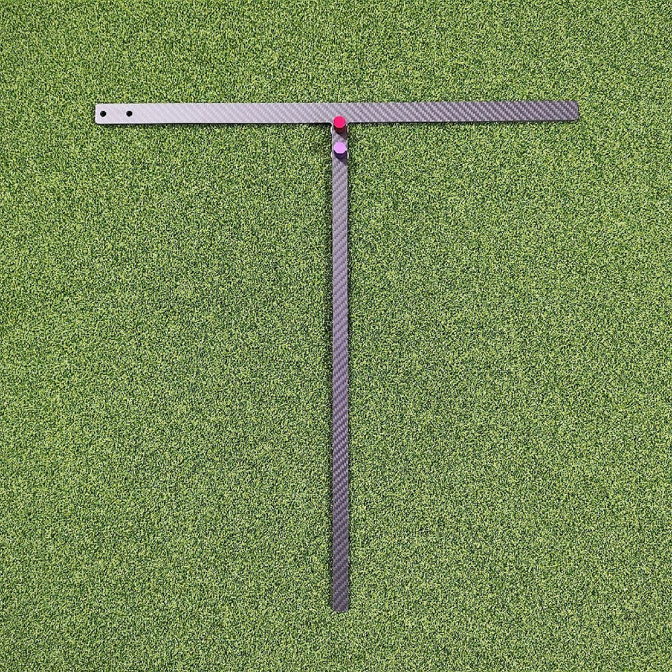 Thumbnail: Golf Putting Chipping T Shape Trainer Carbon Fiber 7