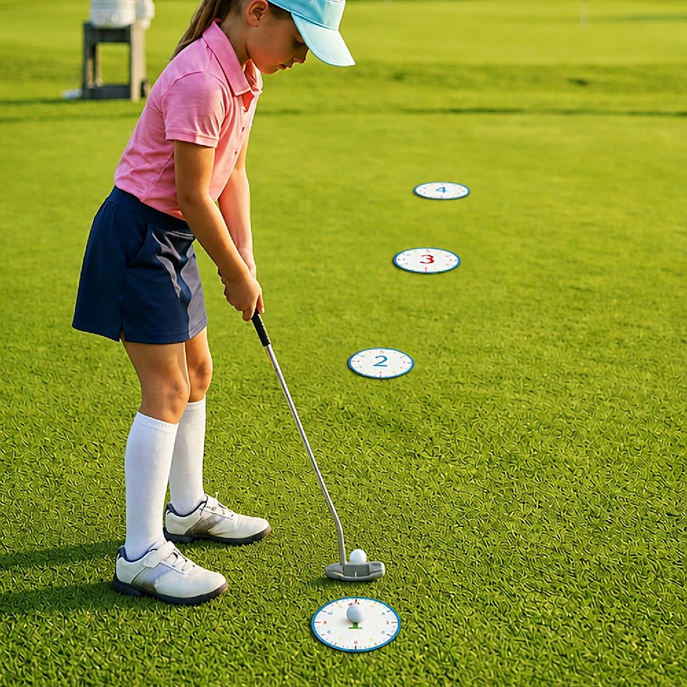 12 Pack Clock Golf Putting Cup Mats 1