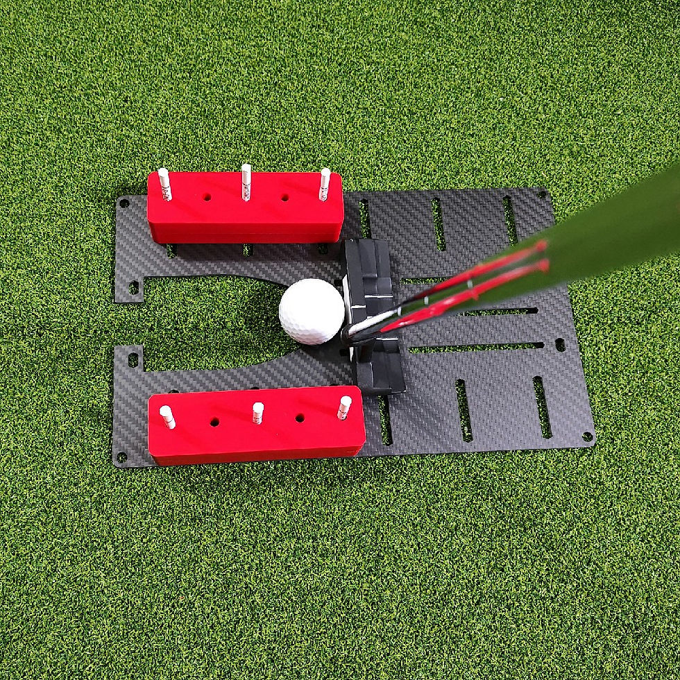 Golf Putting Speed Trap with Rectangular Obstacles 1
