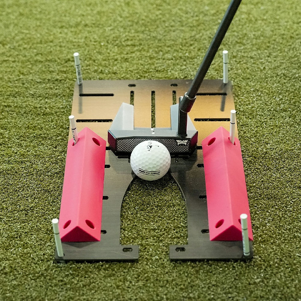 Golf Putting Speed Trap with Triangle Obstacles 15