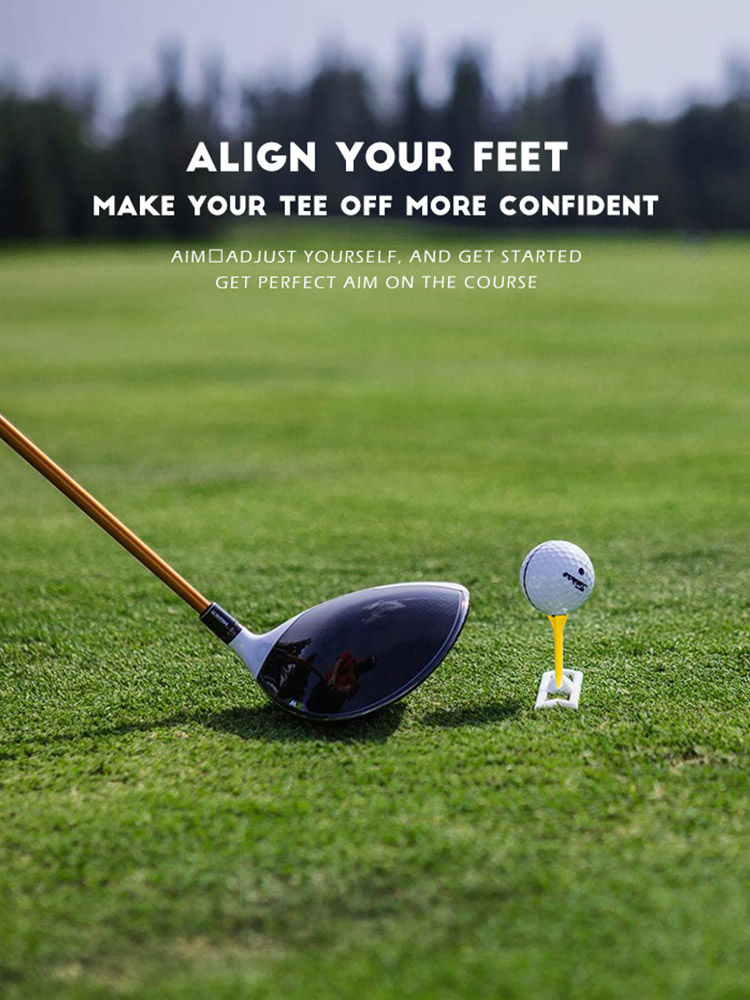 Miniaturebillede: align feet with rocket aim golf tee