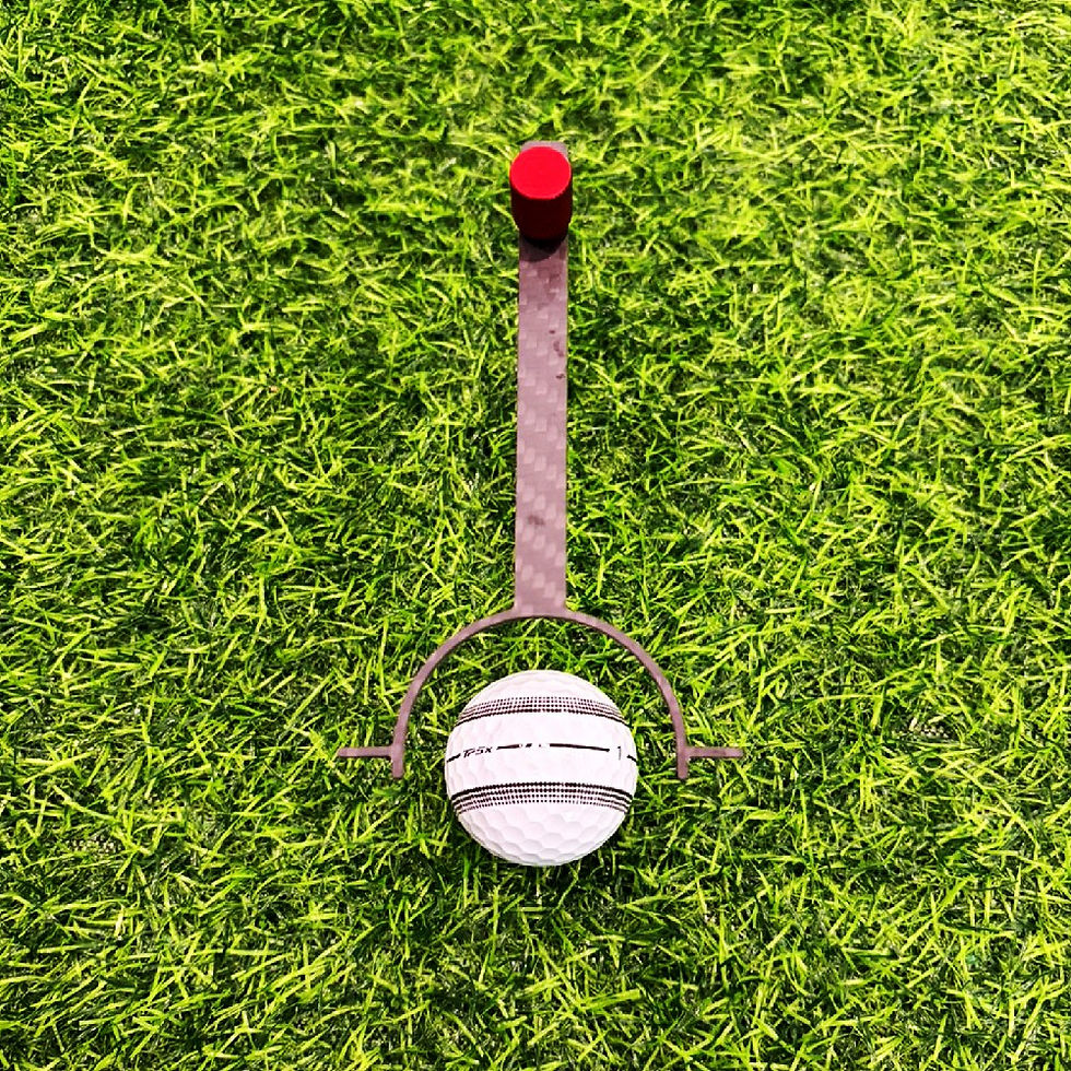 Thumbnail: Carbon Fiber Y Frame Eyes Over Ball Putting Trainer 2