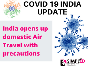 India Opens up domestic Air Travel from May 26.