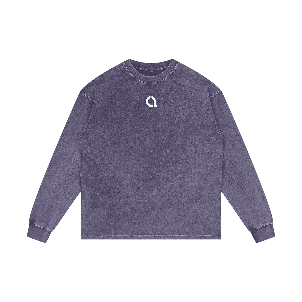 Thumbnail: JSML - Acid Wash Oversize Long Sleeve T-Shirt
