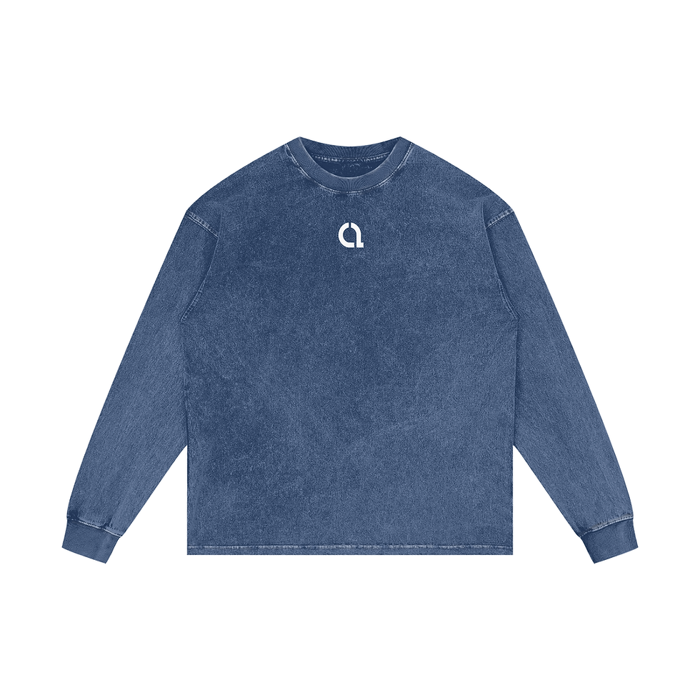 Thumbnail: JSML - Acid Wash Oversize Long Sleeve T-Shirt