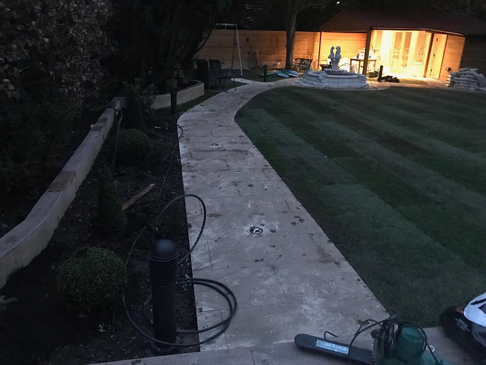 Pathway with lighting