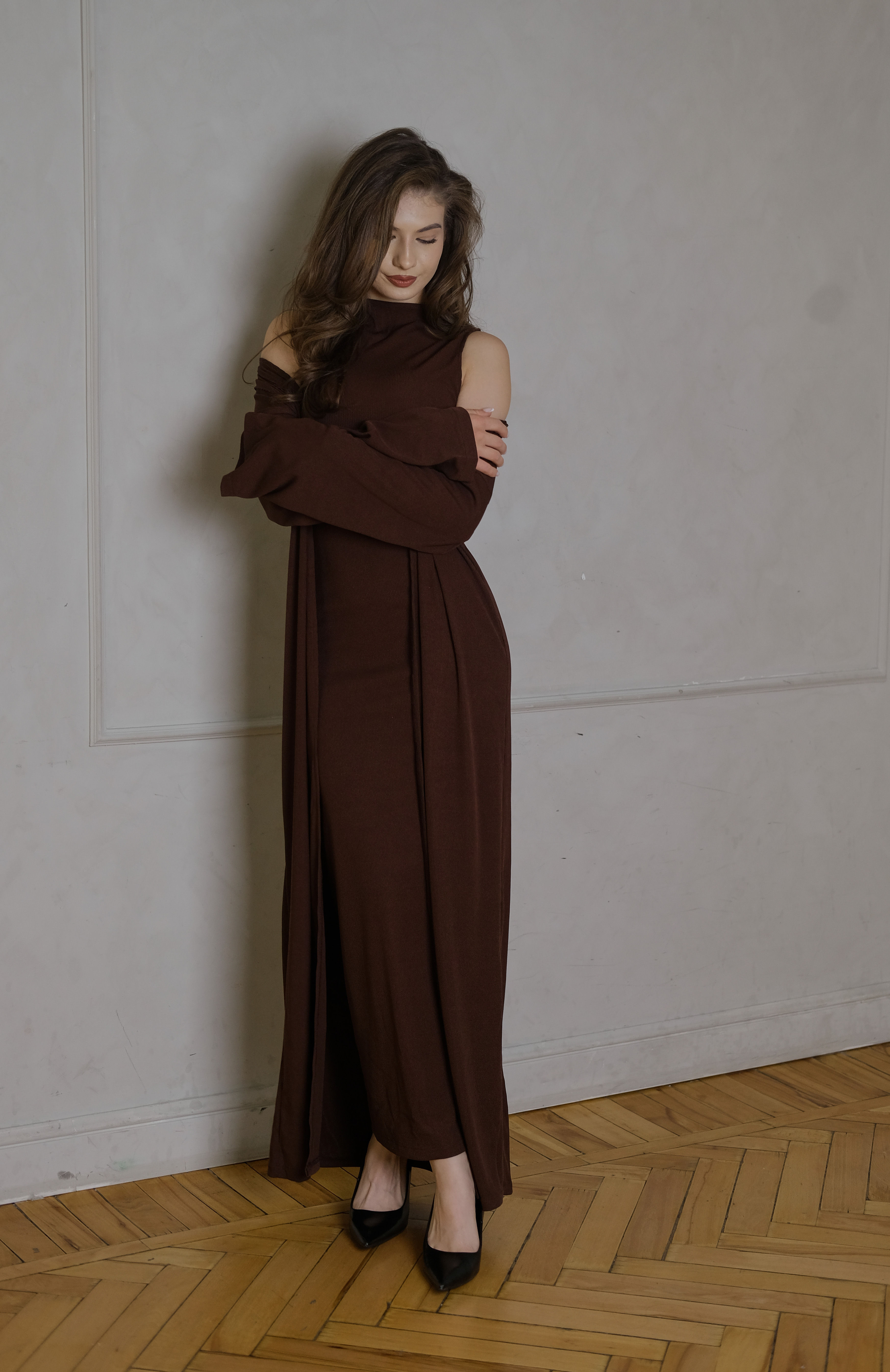 knitted 2 piece dress