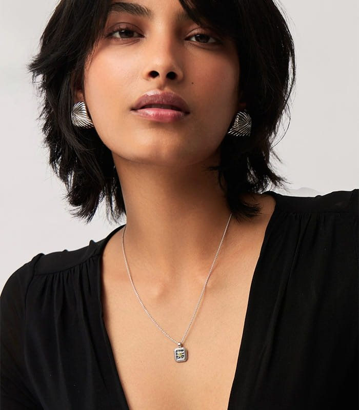 August Birthstone Pendant Necklace