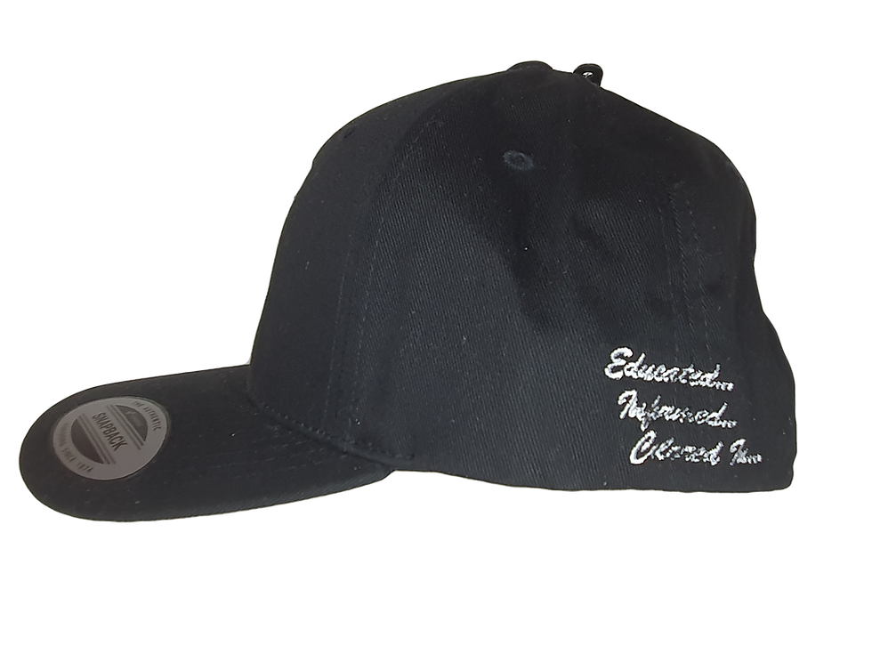 Thumbnail: YP Classic 6789C Black Curved Peak Snapback Cap