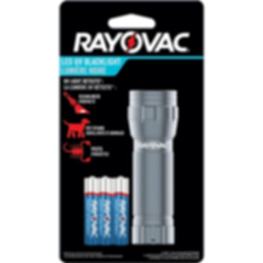 Rayovac UV Flashlight Black Light Ultraviolet Light for Detecting Pet Stains and