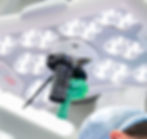 Opcam Pro attached to surgical theatre light